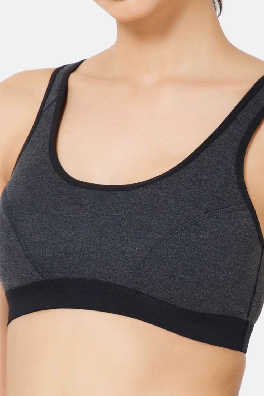 Naidu Hall Cotton Sports Bra - Erica | High Coverage, Cut & Sew Design, Effortless Comfort - Naidu Hall Family Store