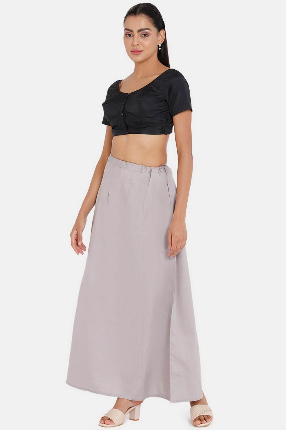 Premium 100% Cotton Saree Inskirt in Popular Colors | Naidu 7-Part Saree Hall Petticoat HC40 - Naidu Hall Family Store