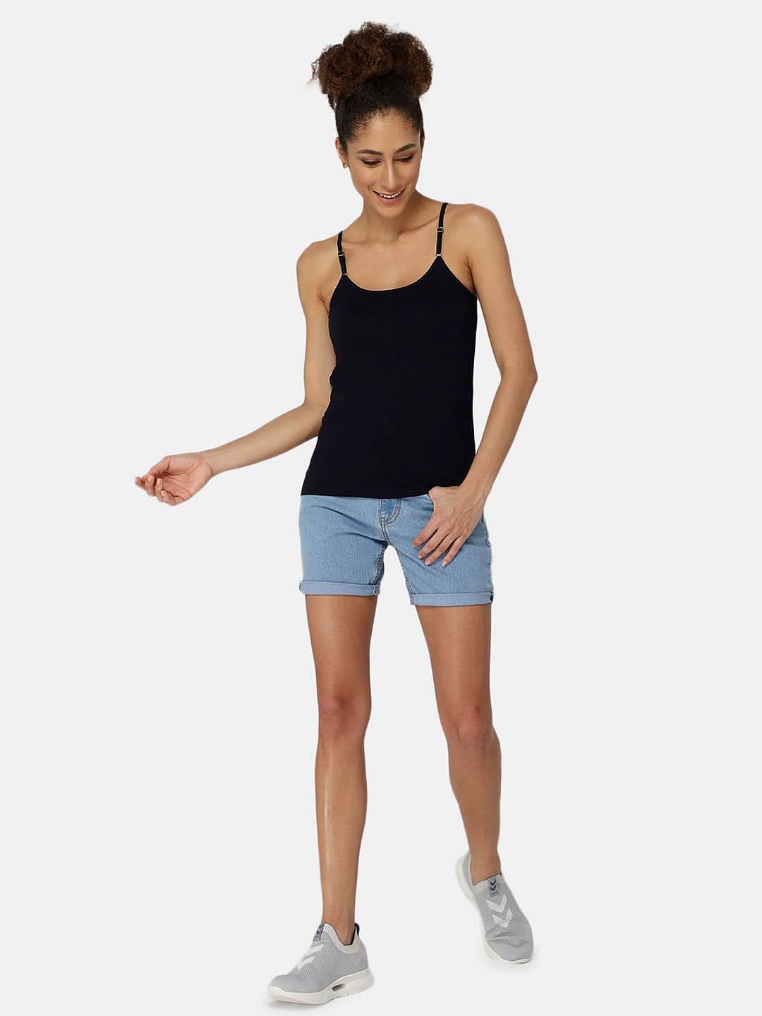 Intimacy Full Coverage Cotton Slip Camisole – IN08 | Non-Padded & Wire-Free Comfort Design - Naidu Hall Family Store