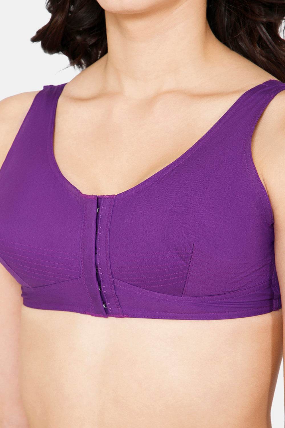 High Coverage Non-Wired Non-Padded Broad Strap Front Open Saree Bra - NHPB - Naidu Hall Family Store