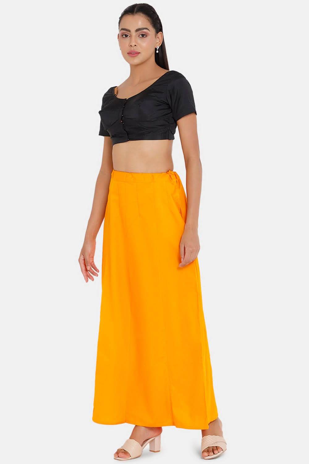 Premium 100% Cotton Saree Inskirt in Popular Colors | Naidu 7-Part Saree Hall Petticoat HC40 - Naidu Hall Family Store