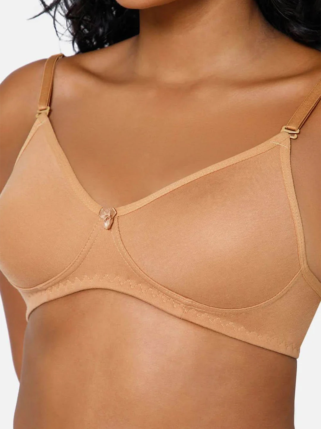 Fashionable Non-Wired Non-Padded Back Closure Intimacy Everyday T-Shirt Bra - Blue Shades - ES06