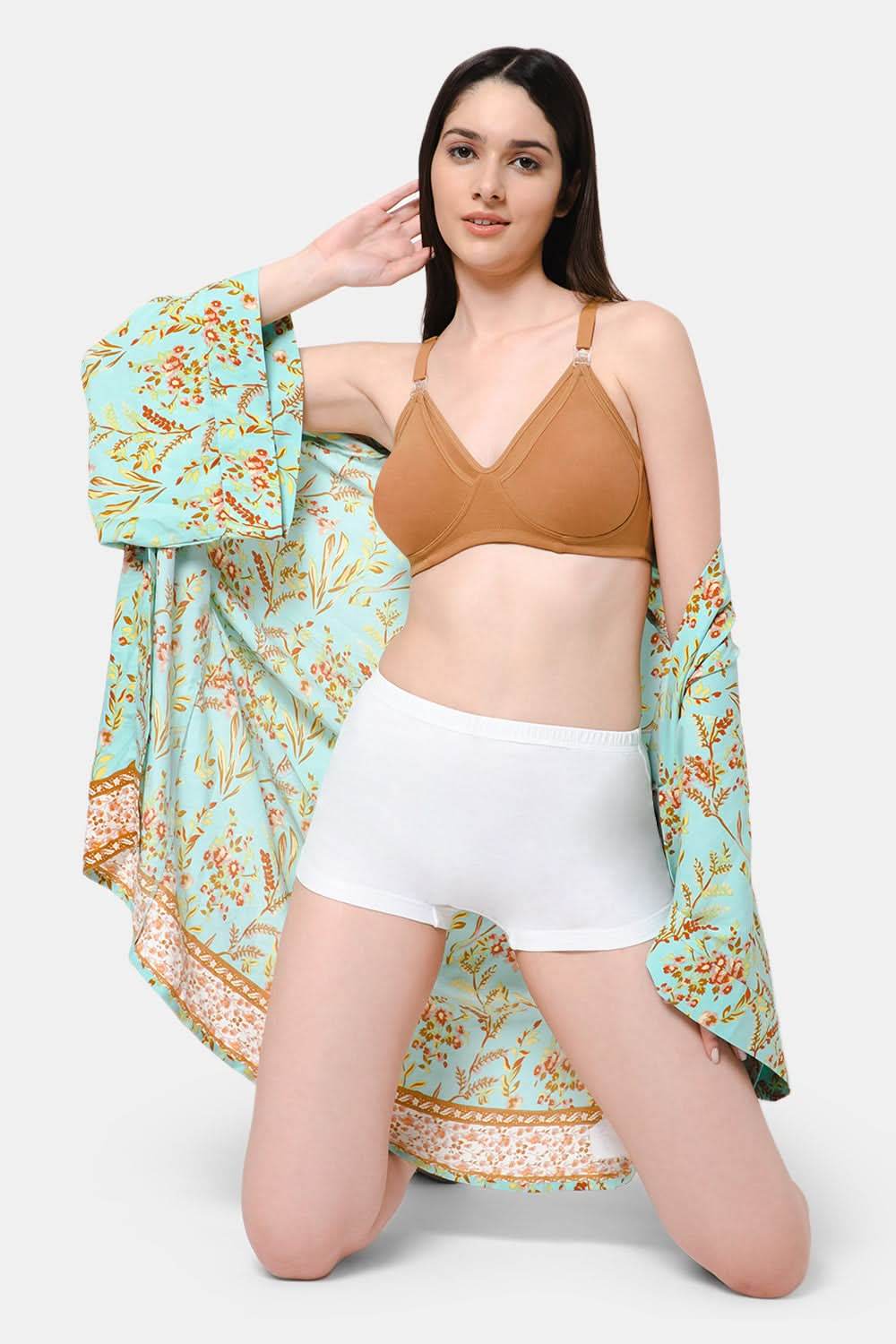 Moisture absorbent Cotton Blend Medium Coverage Non-Padded Intimacy Nursing Bra - FB909 - Naidu Hall Family Store