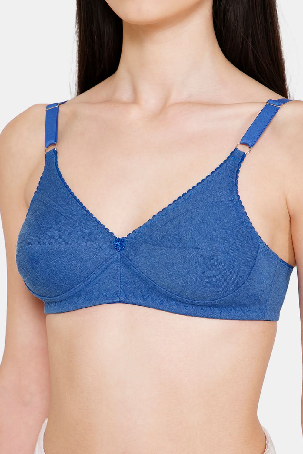Naidu Hall Charmi Cotton Blend High-Coverage Non-Wired Saree and Salwar Bra with Adjustable Straps