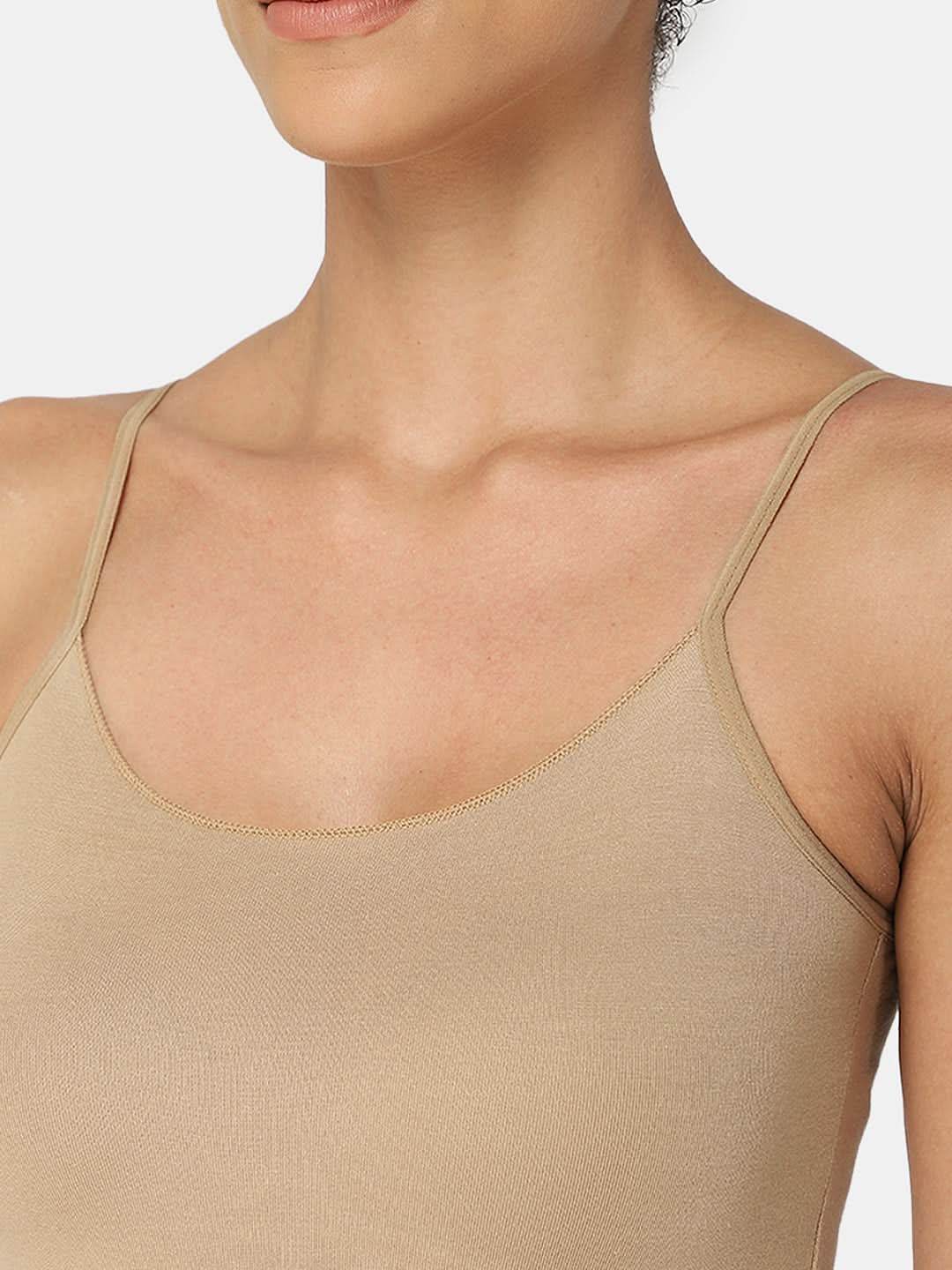 Full Coverage Non-Wired Non-Padded Cotton Intimacy Slip Camisole - Prime Shades - IN08 - Naidu Hall Family Store