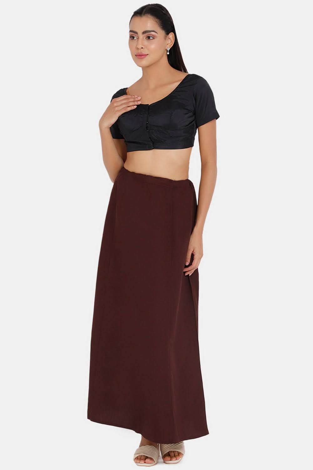 Premium 100% Cotton Saree Inskirt in Popular Colors | Naidu 7-Part Saree Hall Petticoat HC40 - Naidu Hall Family Store