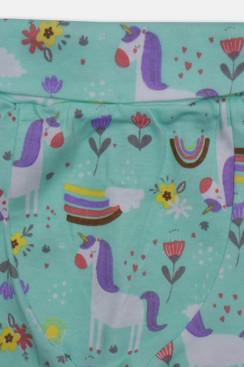 Oh Baby Cotton Interlock Knit Animal Print Pant Pack Of - 2 - Lilac & Assorted - Tr05 - Naidu Hall Family Store