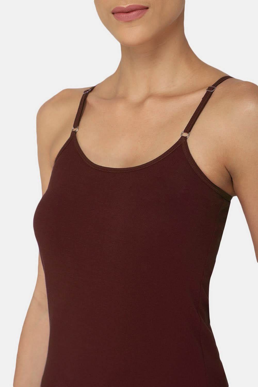 Intimacy Full Coverage Cotton Slip Camisole – IN08 | Non-Padded & Wire-Free Comfort Design - Naidu Hall Family Store