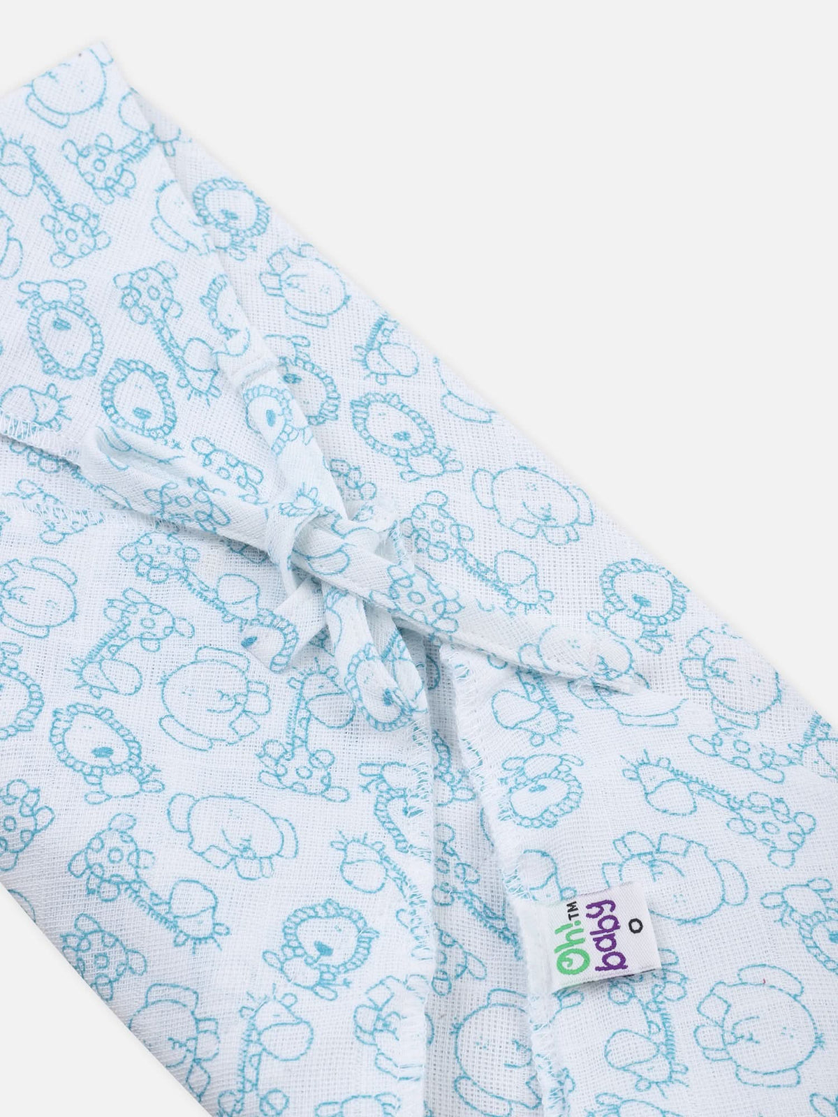 Oh Baby Printed Triangle Nappies Blue - Trpr