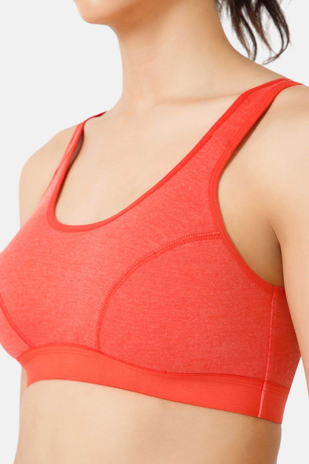Naidu Hall Cotton Sports Bra - Erica | High Coverage, Cut & Sew Design, Effortless Comfort - Naidu Hall Family Store