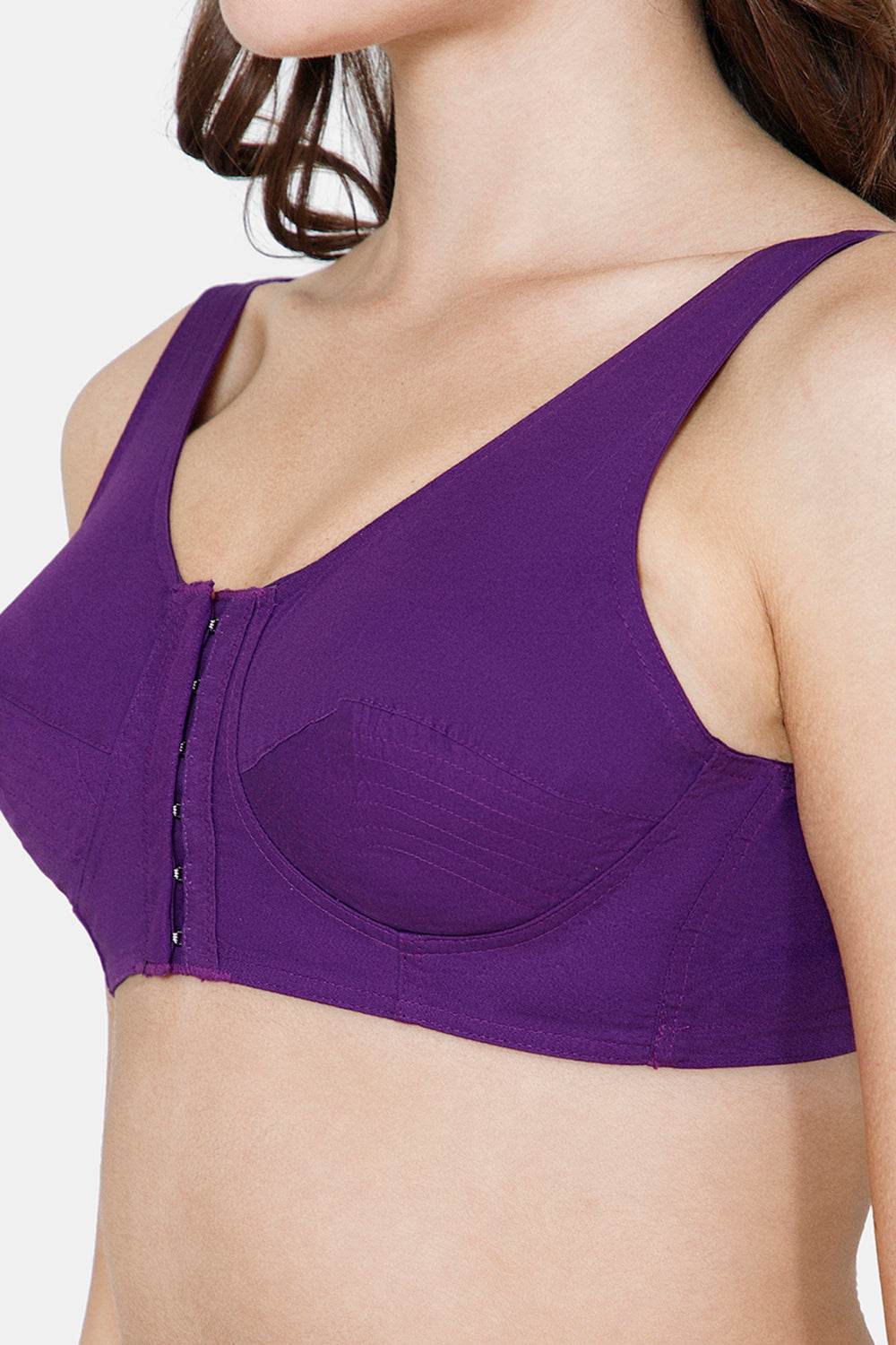 Naidu Hall High Coverage Non-Wired Non-Padded Front Open Cotton Saree Bra - NRPB - Naidu Hall Family Store