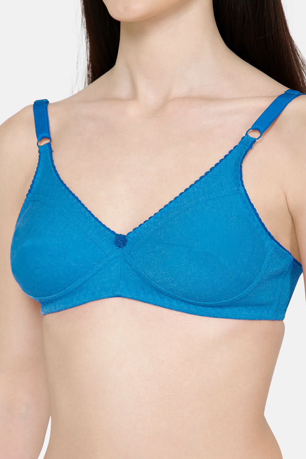 Naidu Hall Charmi Cotton Blend High-Coverage Non-Wired Saree and Salwar Bra with Adjustable Straps