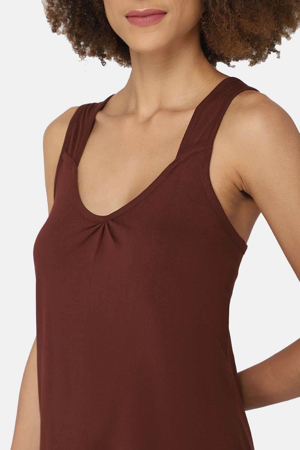 Intimacy Sleeveless Full-Length Night Slip | Ultra-Soft Cotton Comfort for All Seasons - Naidu Hall Family Store