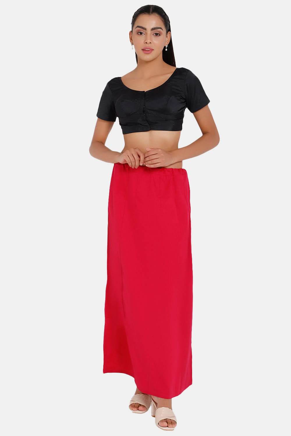 Premium 100% Cotton Saree Inskirt in Popular Colors | Naidu 7-Part Saree Hall Petticoat HC40 - Naidu Hall Family Store