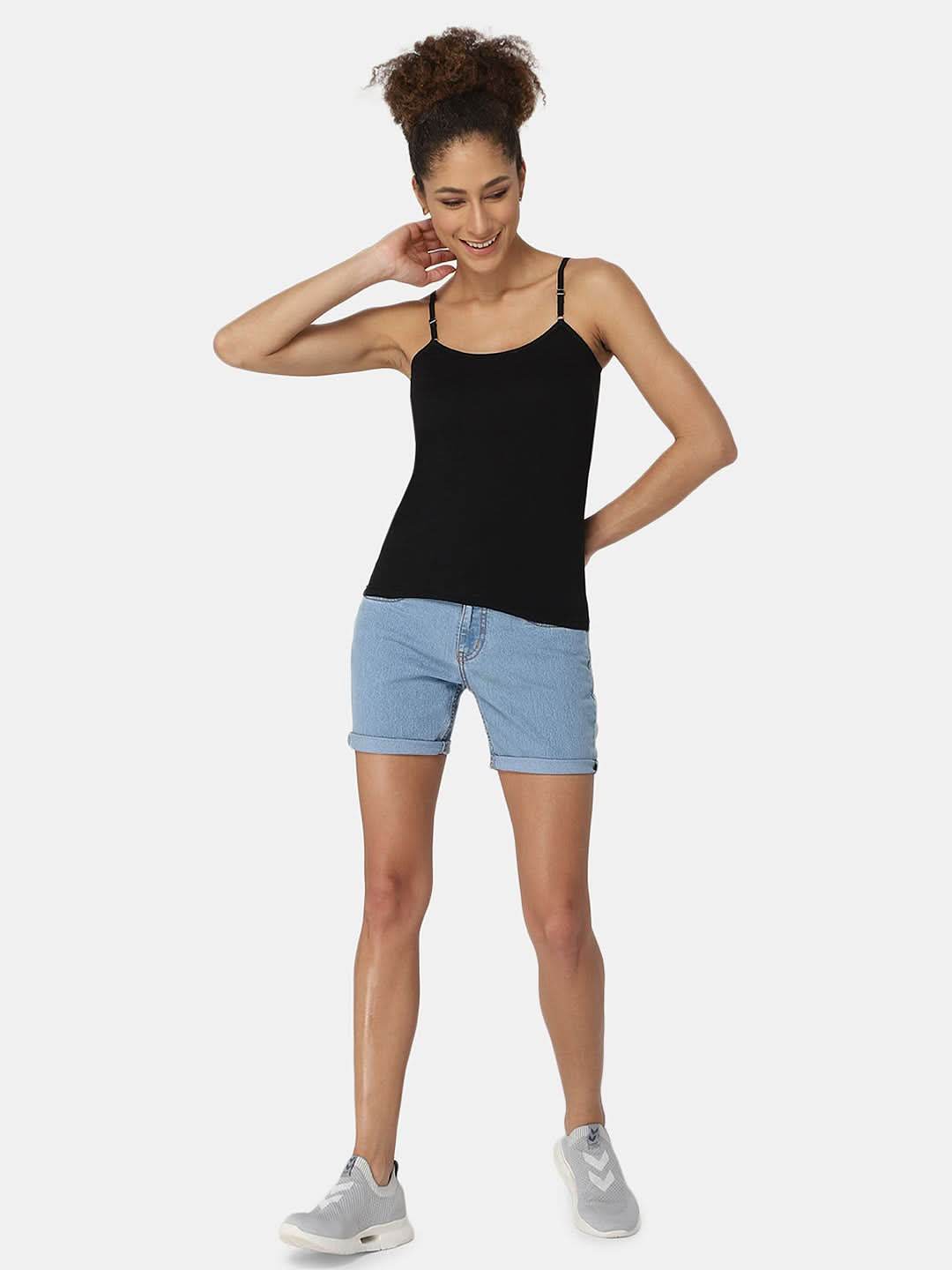 Full Coverage Non-Wired Non-Padded Cotton Intimacy Slip Camisole - Prime Shades - IN08 - Naidu Hall Family Store
