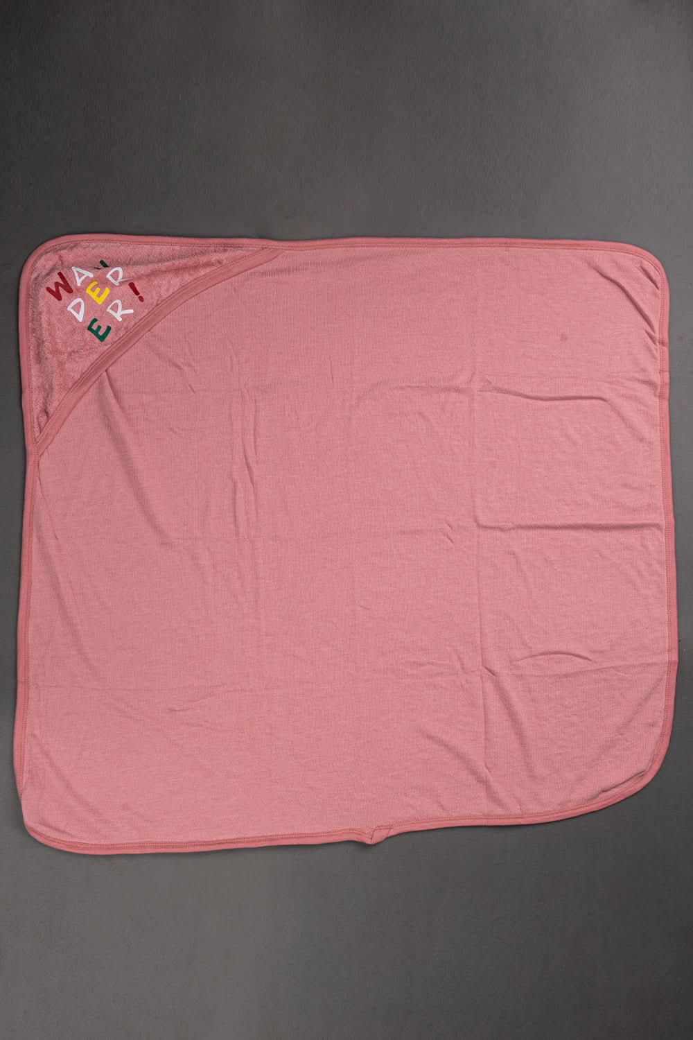 Oh Baby Cotton Interlock Terry Knit Animal Print Hooded Towel - Pink - Ht01