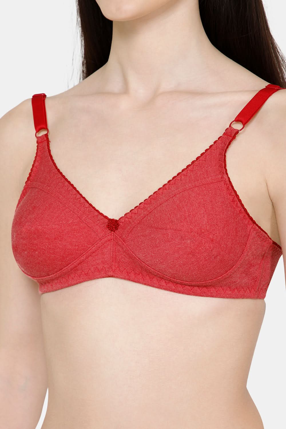 Naidu Hall Charmi Cotton Blend High-Coverage Non-Wired Saree and Salwar Bra with Adjustable Straps