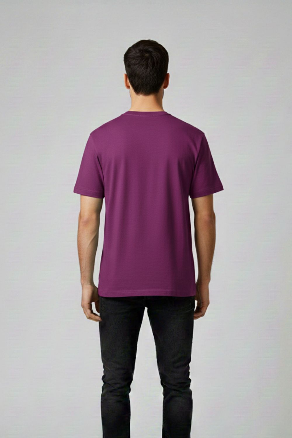 Enhance Men’s Cotton Graphic Printed Round Neck Half Sleeve T-Shirt | Today’s Plan Everyday Wear - Wine - TG08