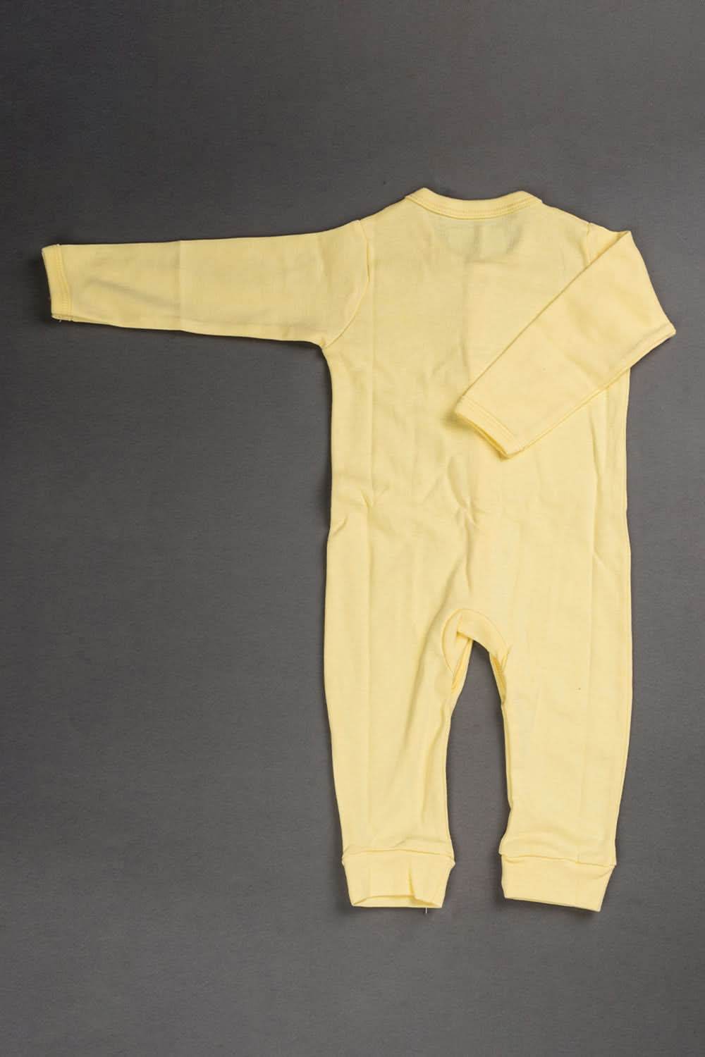 Oh Baby Cotton Interlock Knit Animal Print Body Suit Pack Of - 2 - Yellow & Assorted - S203 - Naidu Hall Family Store