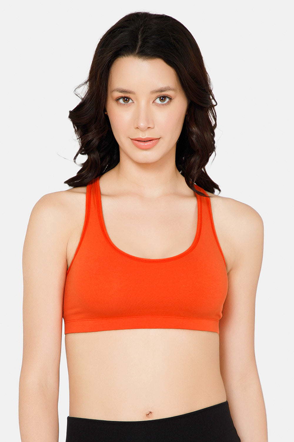 Medium Coverage Non-Padded Non-Wired Intimacy Reversible Active Sports Bra - CA11