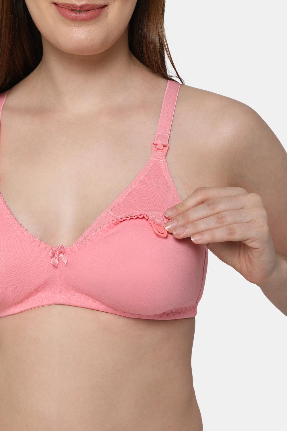 Medium Coverage Non-Wired Non-Padded Intimacy Feeding Bra - Nursing Bra - INT21