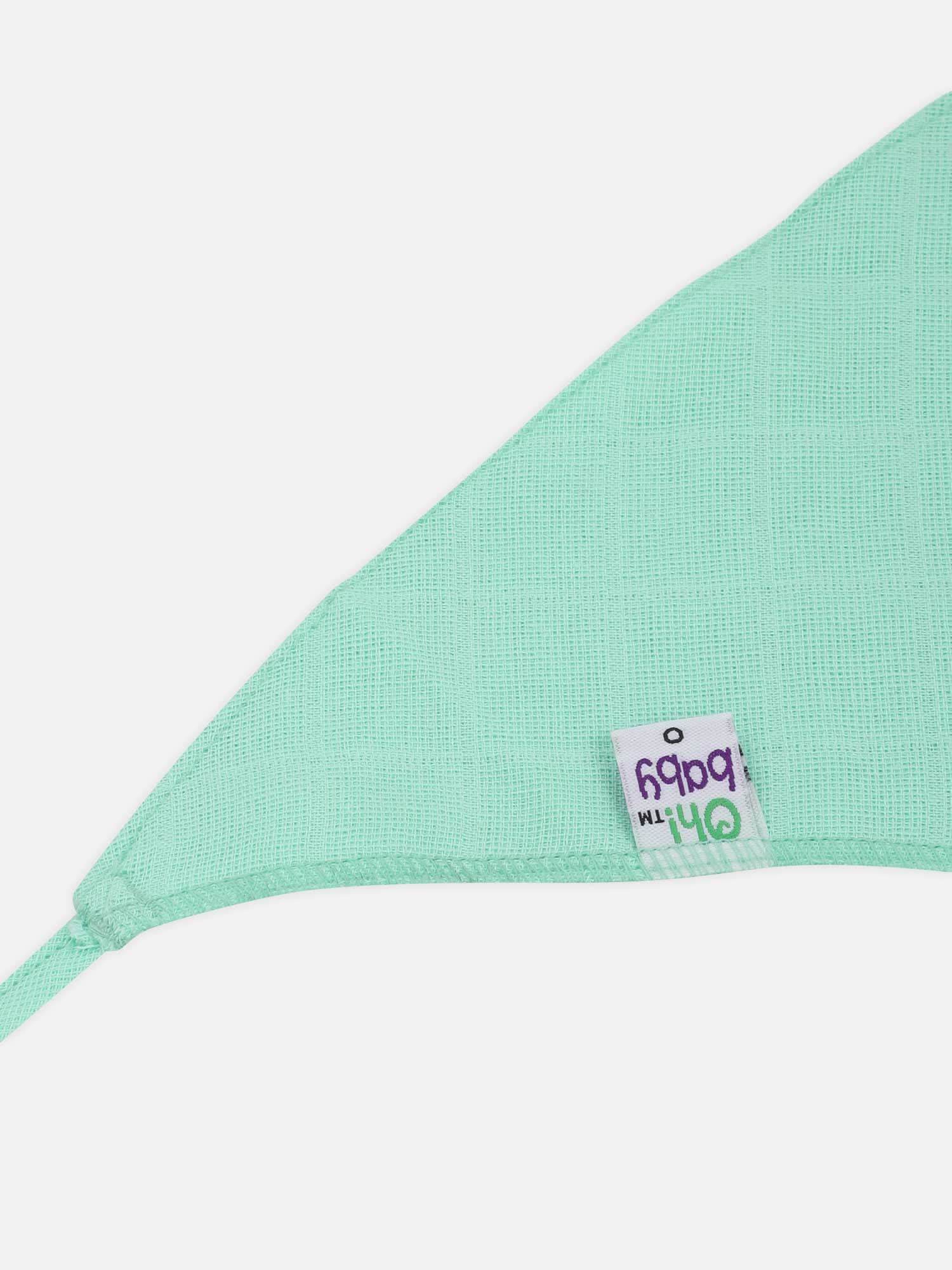 Oh Baby Plain Triangle Nappies Green - Trpl - Naidu Hall Family Store