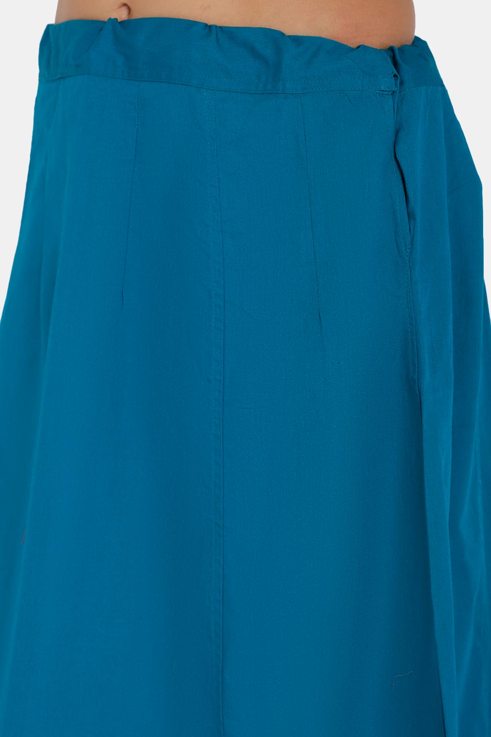 Premium 100% Cotton Saree Inskirt in Popular Colors | Naidu 6-Part Saree Hall Petticoat HC36 | Teals