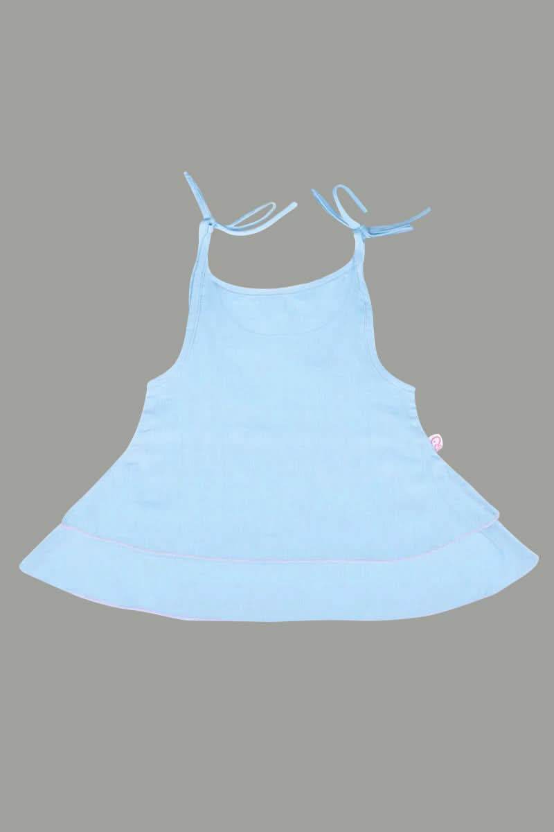Oh Baby 100% Cotton Shoulder Knot Sleeveless Frock - FR03 - Naidu Hall Family Store