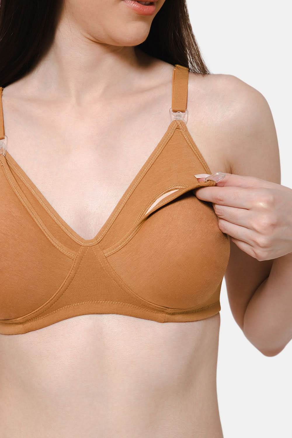 Moisture absorbent Cotton Blend Medium Coverage Non-Padded Intimacy Nursing Bra - FB909 - Naidu Hall Family Store
