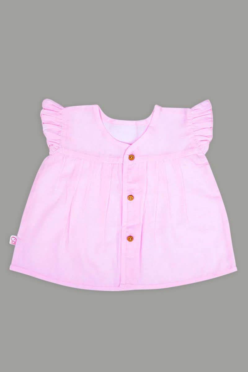 Oh Baby Solid Front Button Vest Frill Sleeve - FV01 - Naidu Hall Family Store