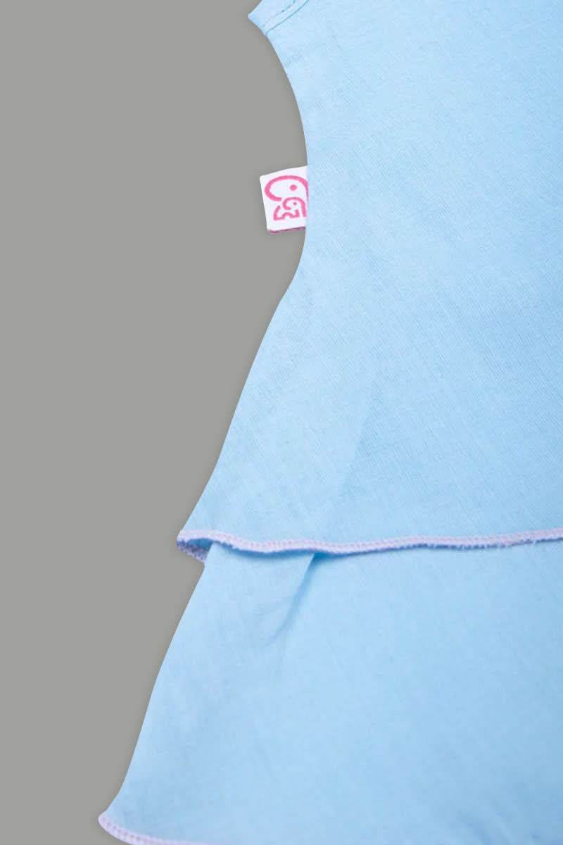 Oh Baby 100% Cotton Shoulder Knot Sleeveless Frock - FR03 - Naidu Hall Family Store