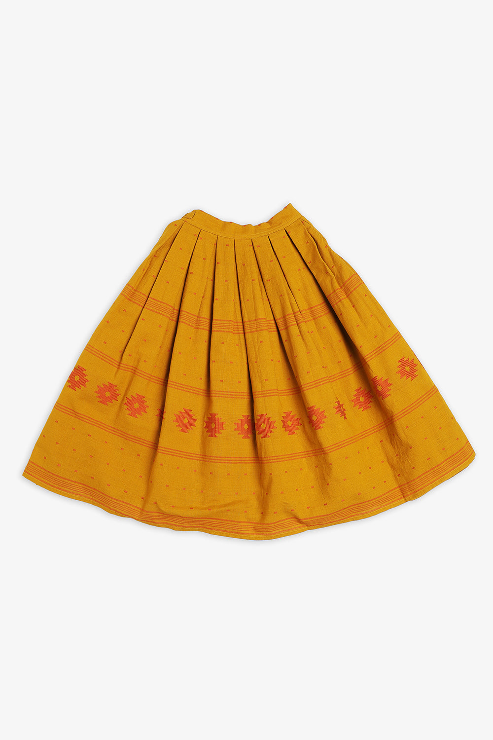Chittythalli Girls Kalamkari Silk Cotton Slub Pavadai Set - Traditional Ethnic Wear-PS72