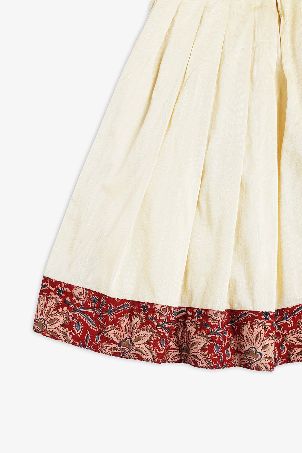 Chittythalli Girls Kalamkari Silk Cotton Slub Pavadai Set -Traditional Ethnic Wear-PS20