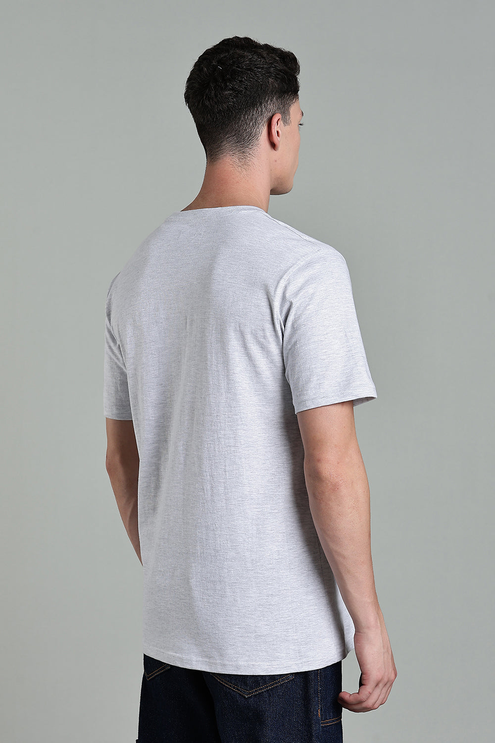 Enhance Men's Cotton Typography T-Shirt Inspired by the Fear Round Neck Half Sleeve Casual Wear - White - T114
