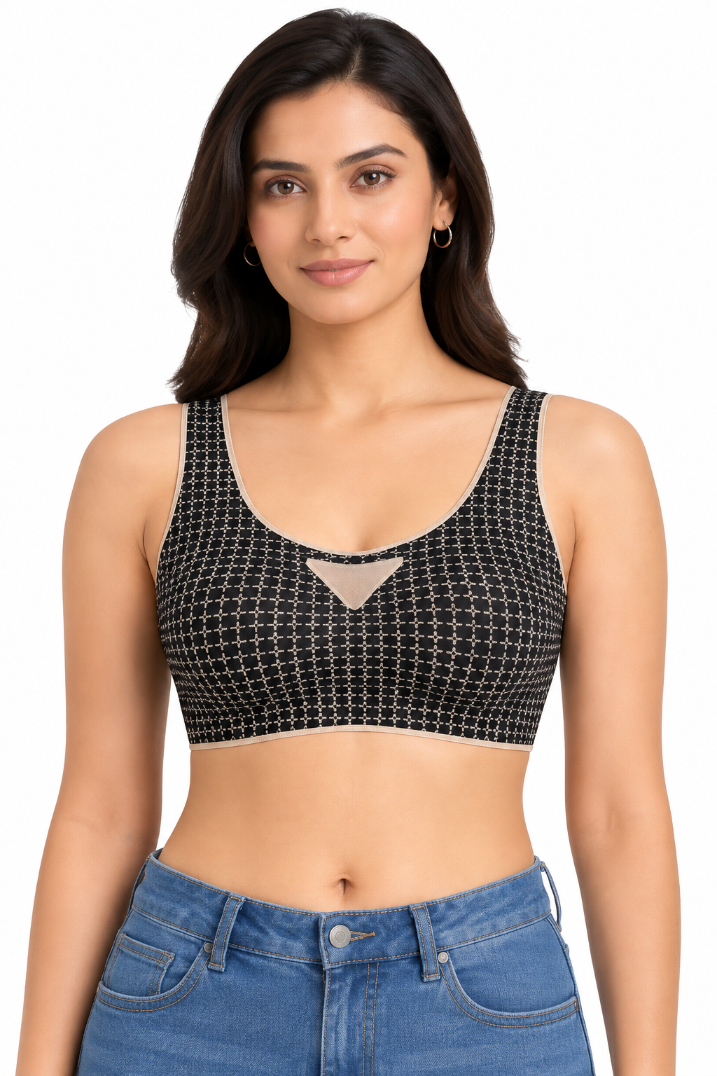 Women's Sports Bra | High Impact Padded Full Coverage Seamless Workout Bra for Gym, Yoga & Running | Breathable Activewear - 8803