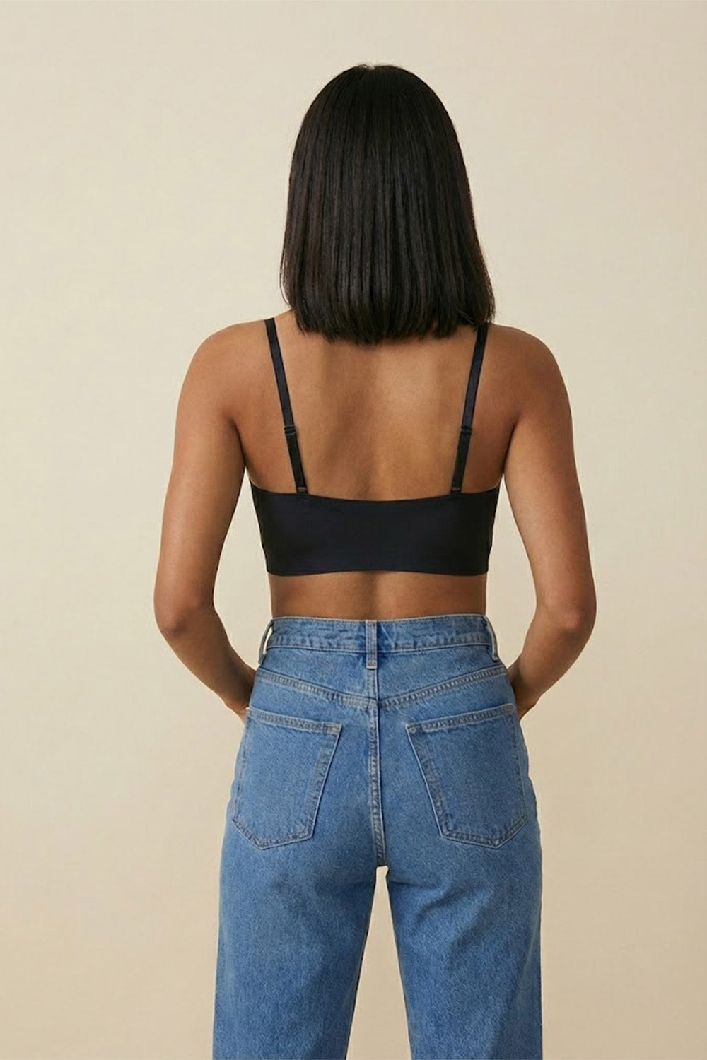 Teen Girls’ High-Coverage Satin-Finish Sport Bra – Seamless, Padded & Crop-Top Ready Comfort - 2483