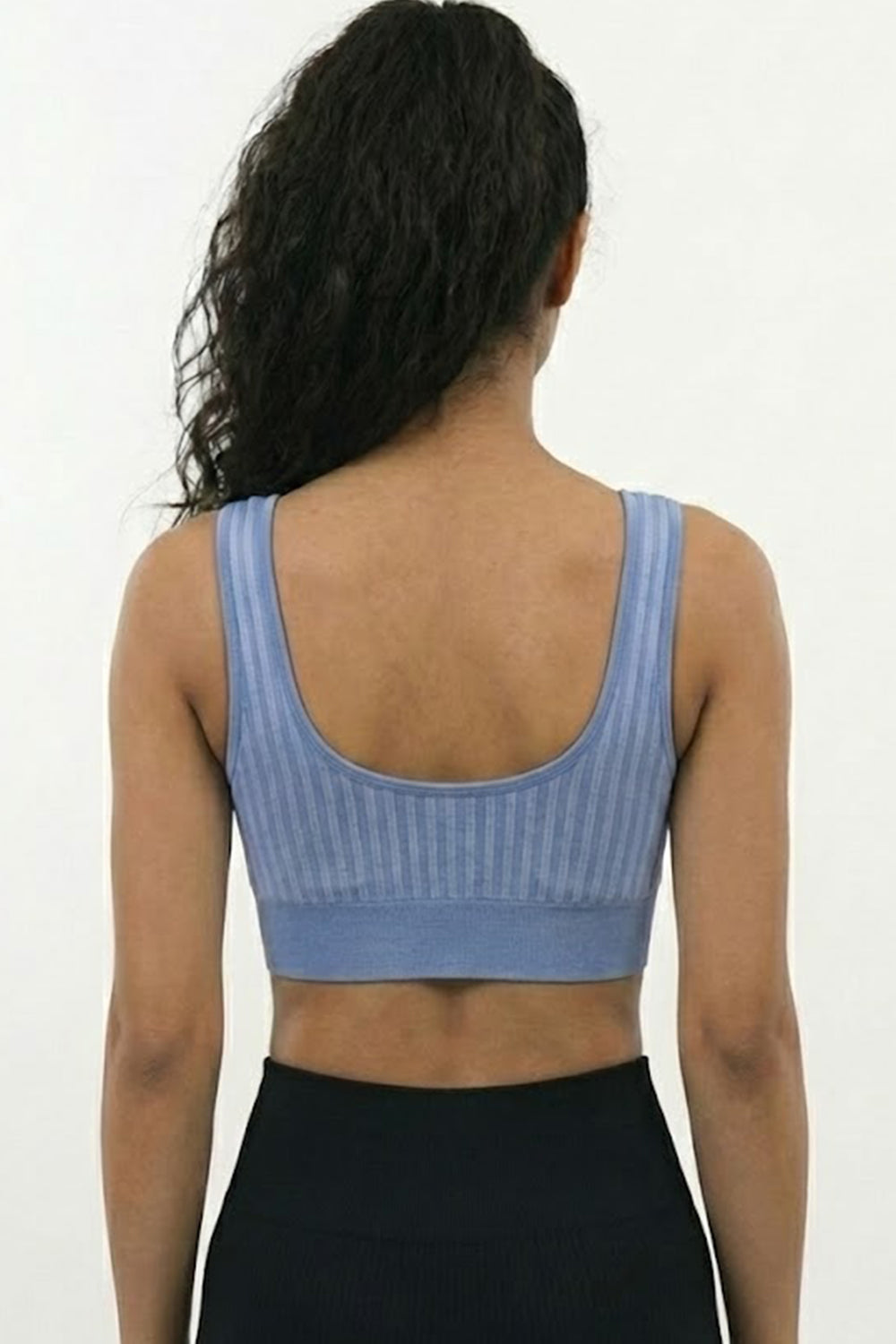 Women’s Padded Sport Bra – Seamless, Sweat-Absorbent, Crop-Top Friendly, High Coverage - 6992