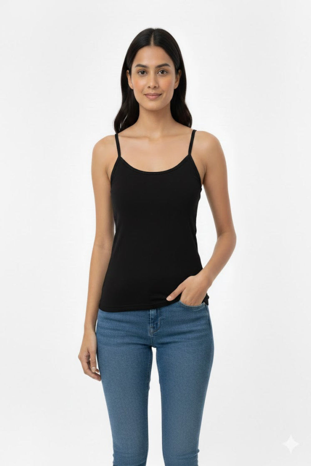 inner dress for ladies Sleeveless Cotton Blend Seamless Full-Length Slip Women & Teen Girls Macrame Leather Knot