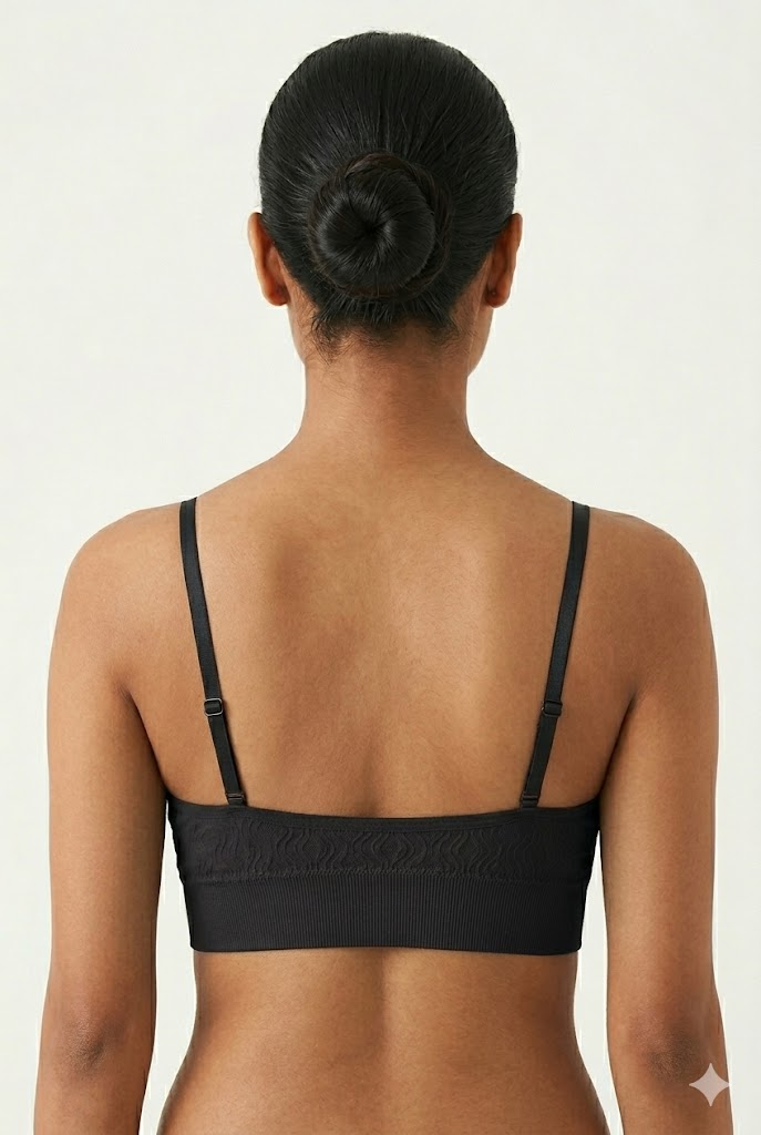 Seamless Padded Bra for Women – Medium Coverage Cotton Blend Bra with Broad Lower Band | Wire-Free Pull-On Comfort Bra - JSF08