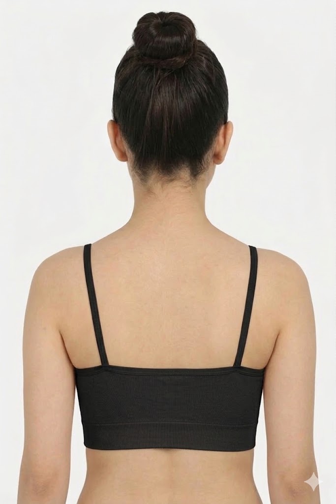 Seamless Modal Sports Bra for Teen Girls & Women – Non Wired Non Padded Beginner Training Bra | Sweat Absorbent Everyday Comfort Bra - 4016