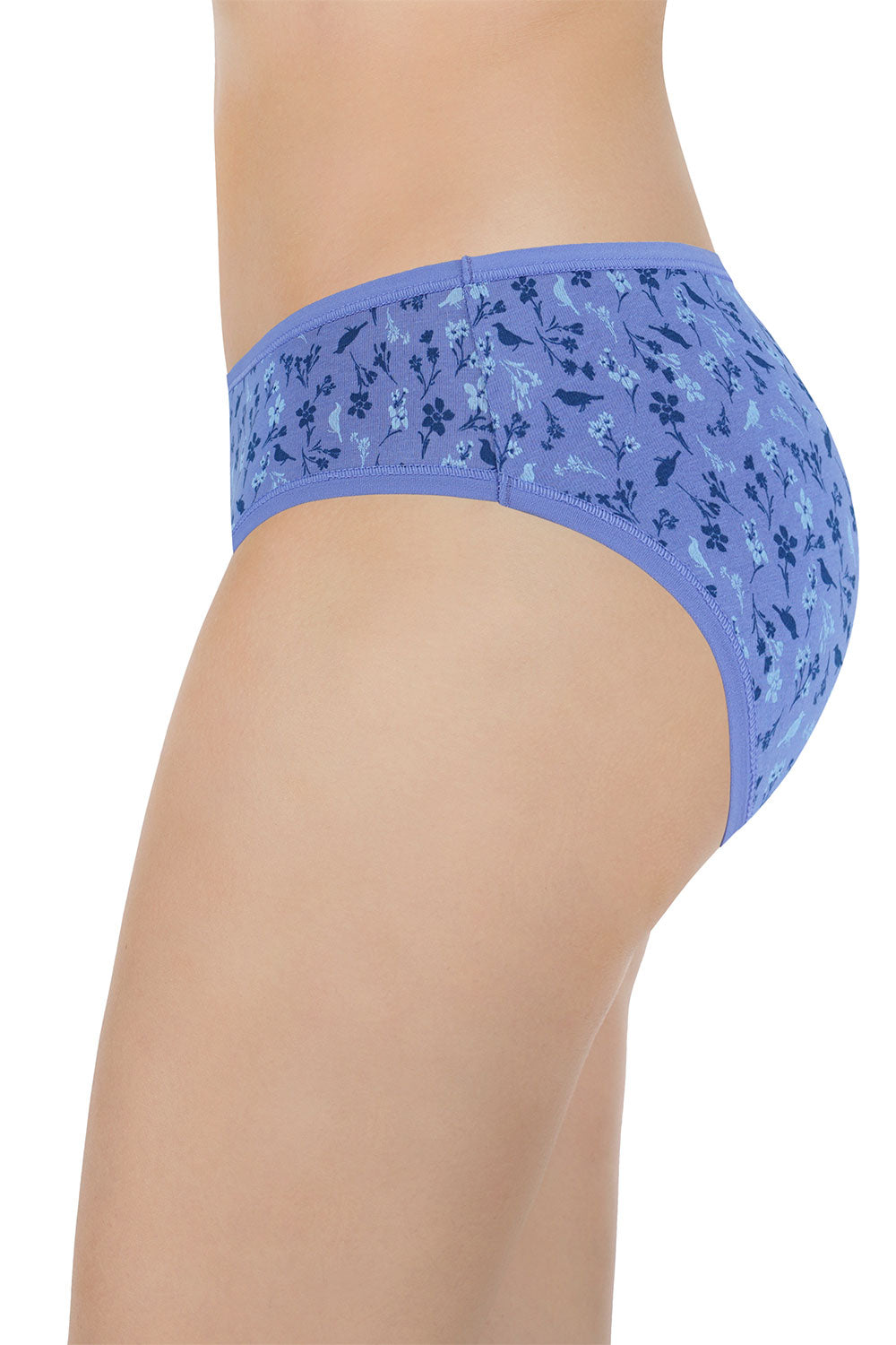 Amante Women's Cotton Bikini Panties Pack of 3 – Low Rise Breathable Soft Stretch Everyday Bikini Briefs - PPK33102