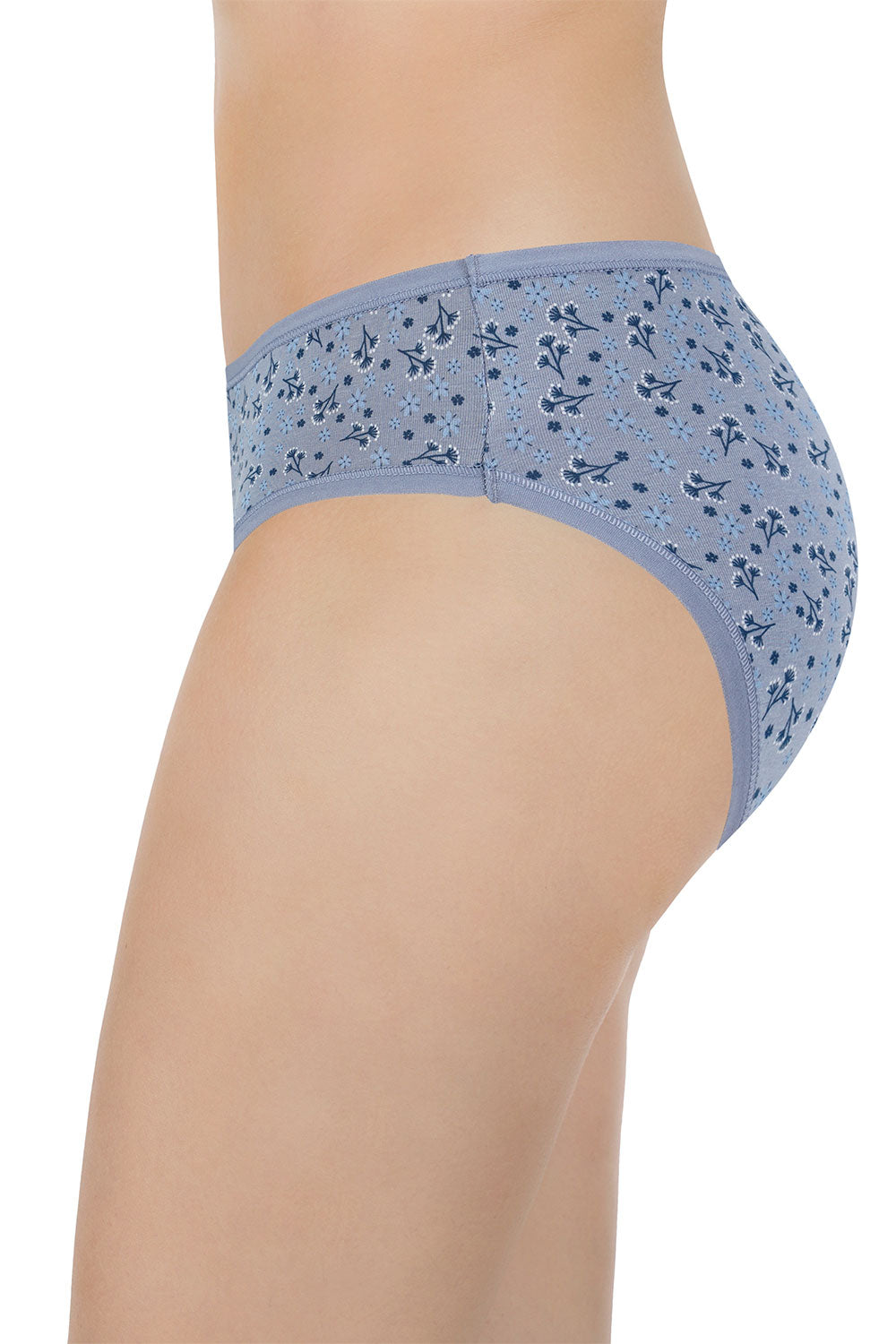 Amante Women's Cotton Bikini Panties Pack of 3 – Low Rise Breathable Soft Stretch Everyday Bikini Briefs - PPK33102