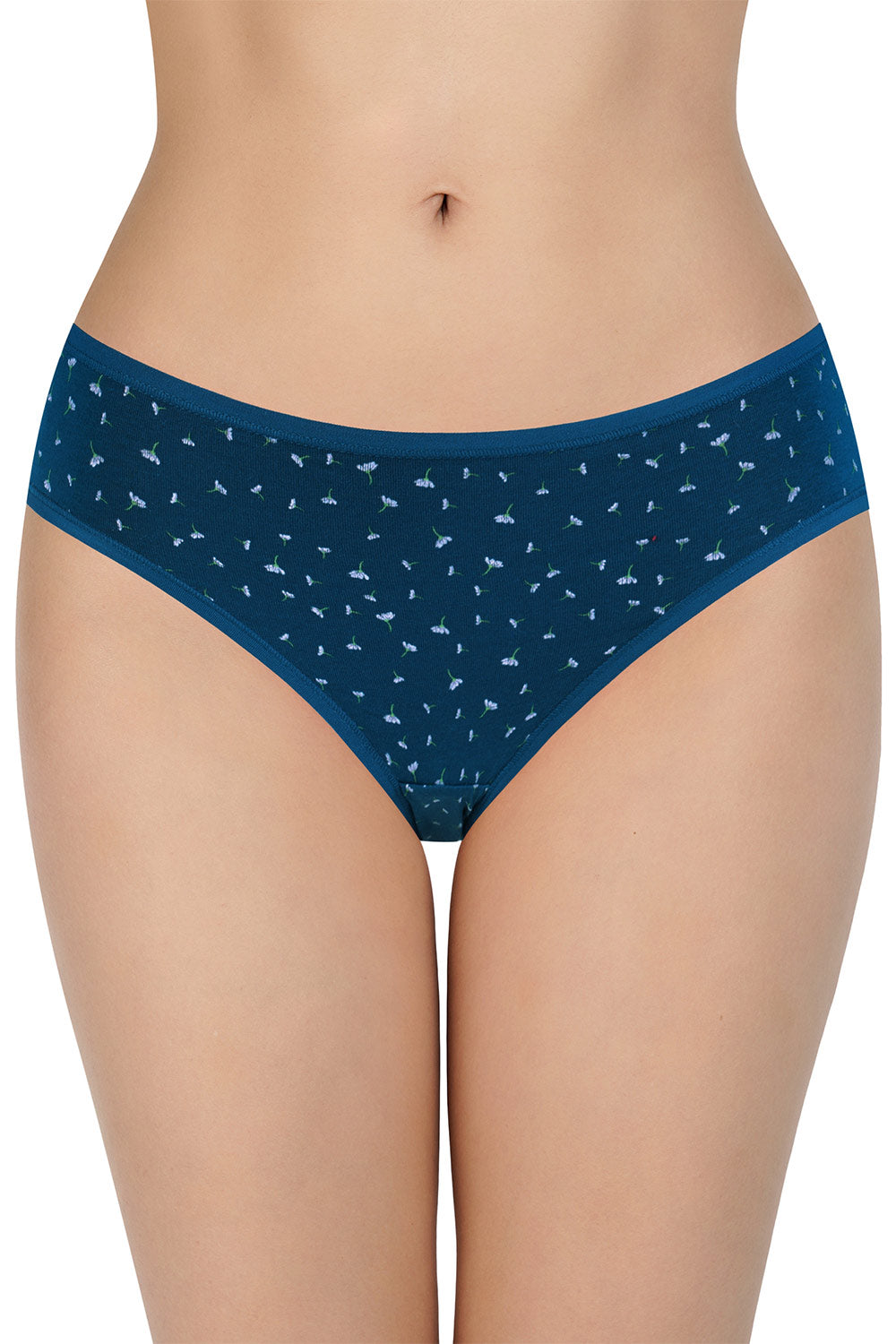 Amante Women's Cotton Bikini Panties Pack of 3 – Low Rise Breathable Soft Stretch Everyday Bikini Briefs - PPK33102