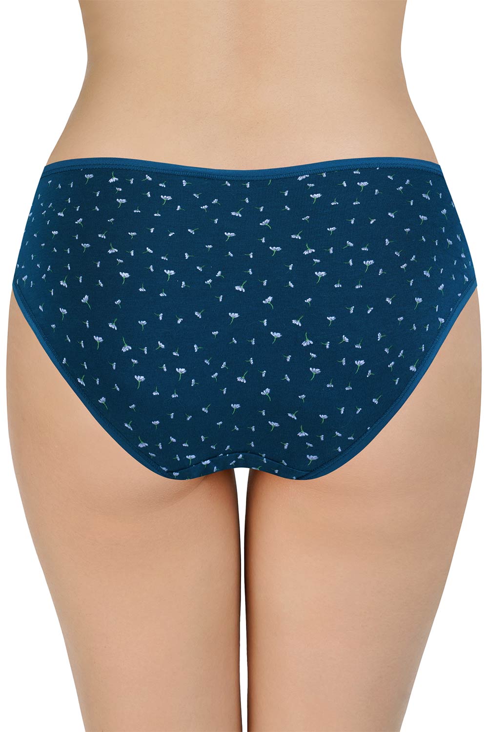 Amante Women's Cotton Bikini Panties Pack of 3 – Low Rise Breathable Soft Stretch Everyday Bikini Briefs - PPK33102