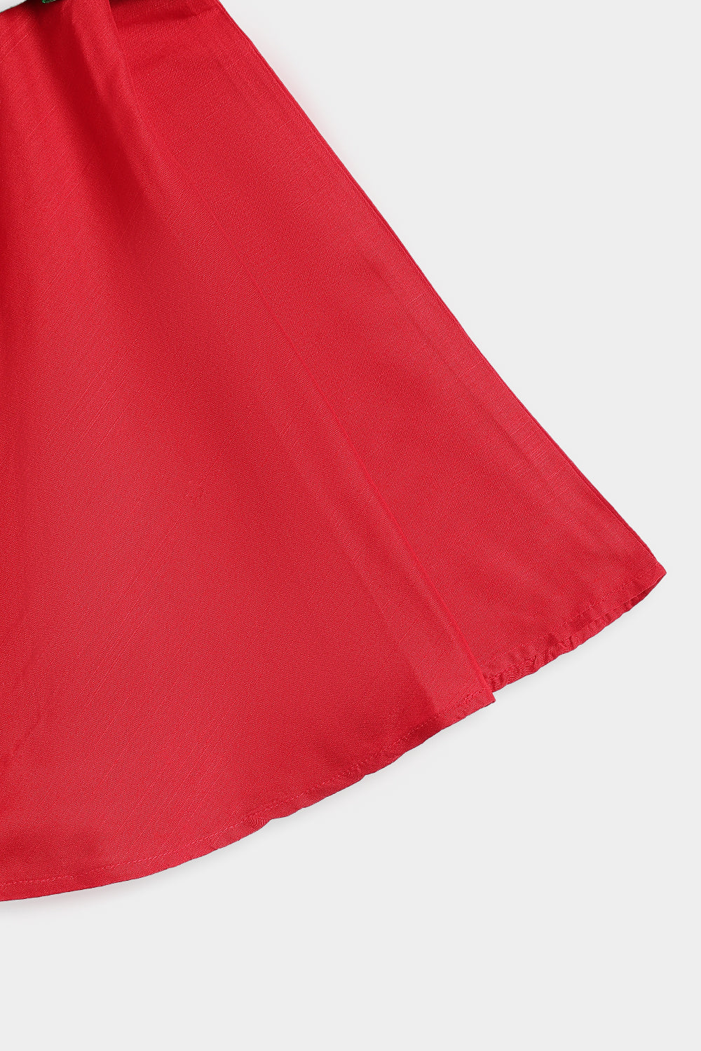 Chittythalli Girls Cotton Slub Frock – Checked Peplum Ethnic Dress with Angrakha Style & Circular Skirt | Toddler Traditional Wear - FR53