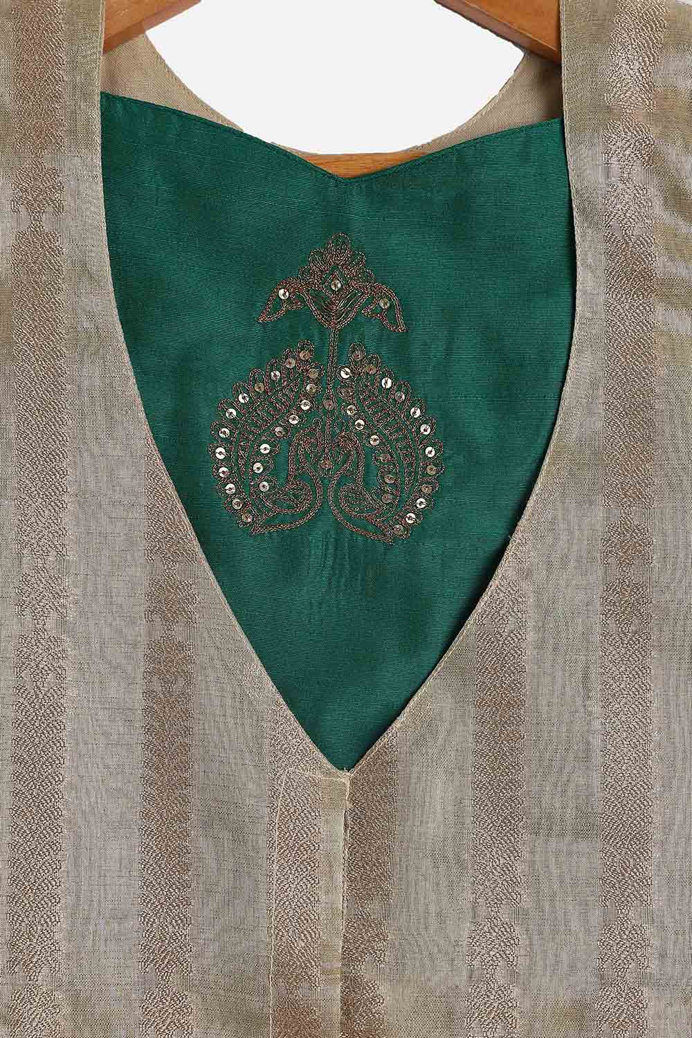 Chittythalli Girls’ Festive Pavadai Set | Layered Blouse, Embroidered Tank Top & Knife-Pleated Skirt - PS94