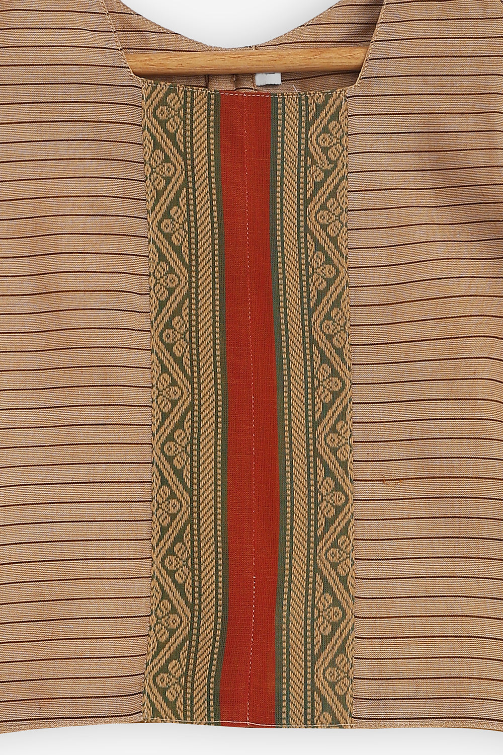 Chittythalli Girls Handloom Kanchi Cotton Pavadai Set | Traditional Cotton Ethnic Wear for Girls | Puff Sleeve Pavadai Dress with Border Patch Work - PS19