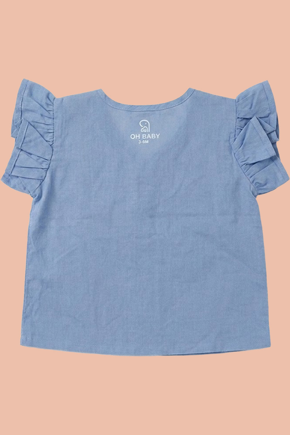 Oh Baby 100% Pure Cotton Everyday Comfort Baby Vest – Soft Breathable Infant Innerwear for Newborn Boys & Girls - Navy Blue - VS05