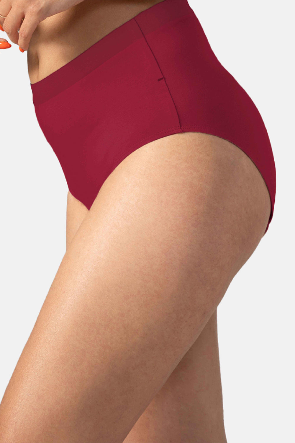 Mahina Reusable & Leak Proof Period Panty Blush Red Cotton High Rise Super Heavy Flow Pack of 1