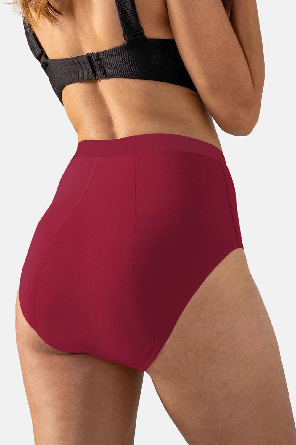 Mahina Reusable & Leak Proof Period Panty Blush Red Cotton High Rise Super Heavy Flow Pack of 1